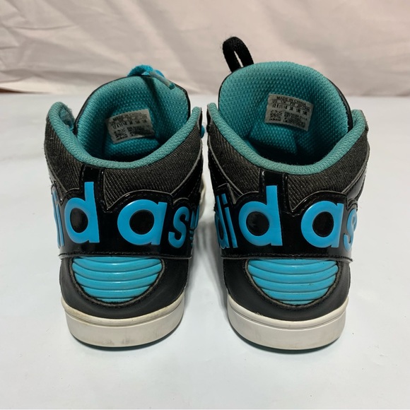 Adidas High Court Hi shoes black /blue size 12K - Picture 13 of 14